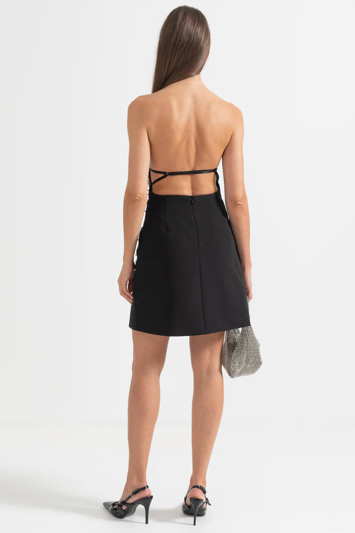 Vestido com Detalhes Bordado a Mão