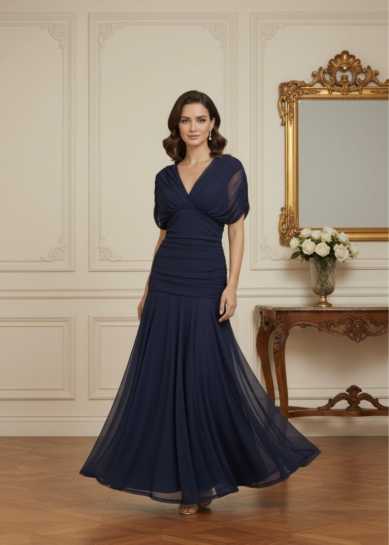 Vestido Estampa Floral, Cintura Alta e Manga Ampla