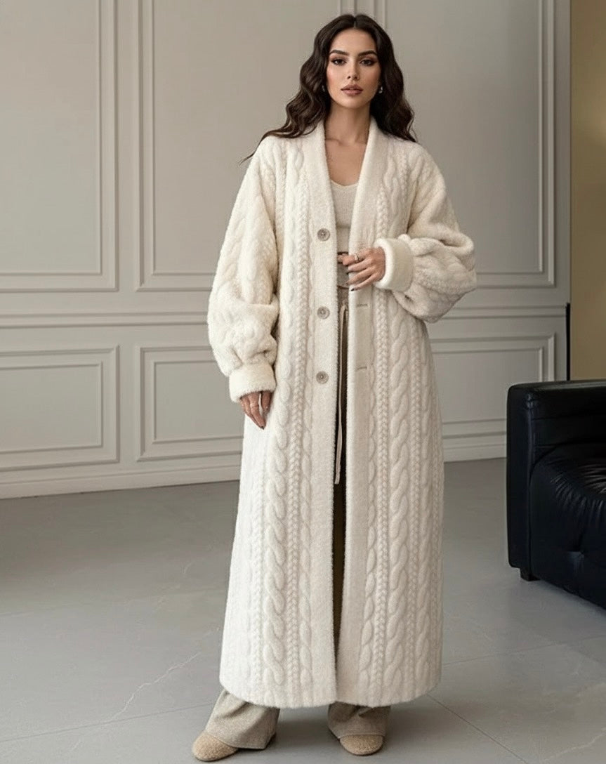 Sobretudo Blusão Tricô Super Quente