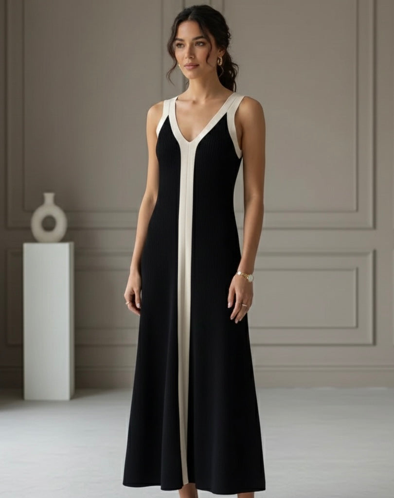 Vestido midi Duo Tricô Novidade