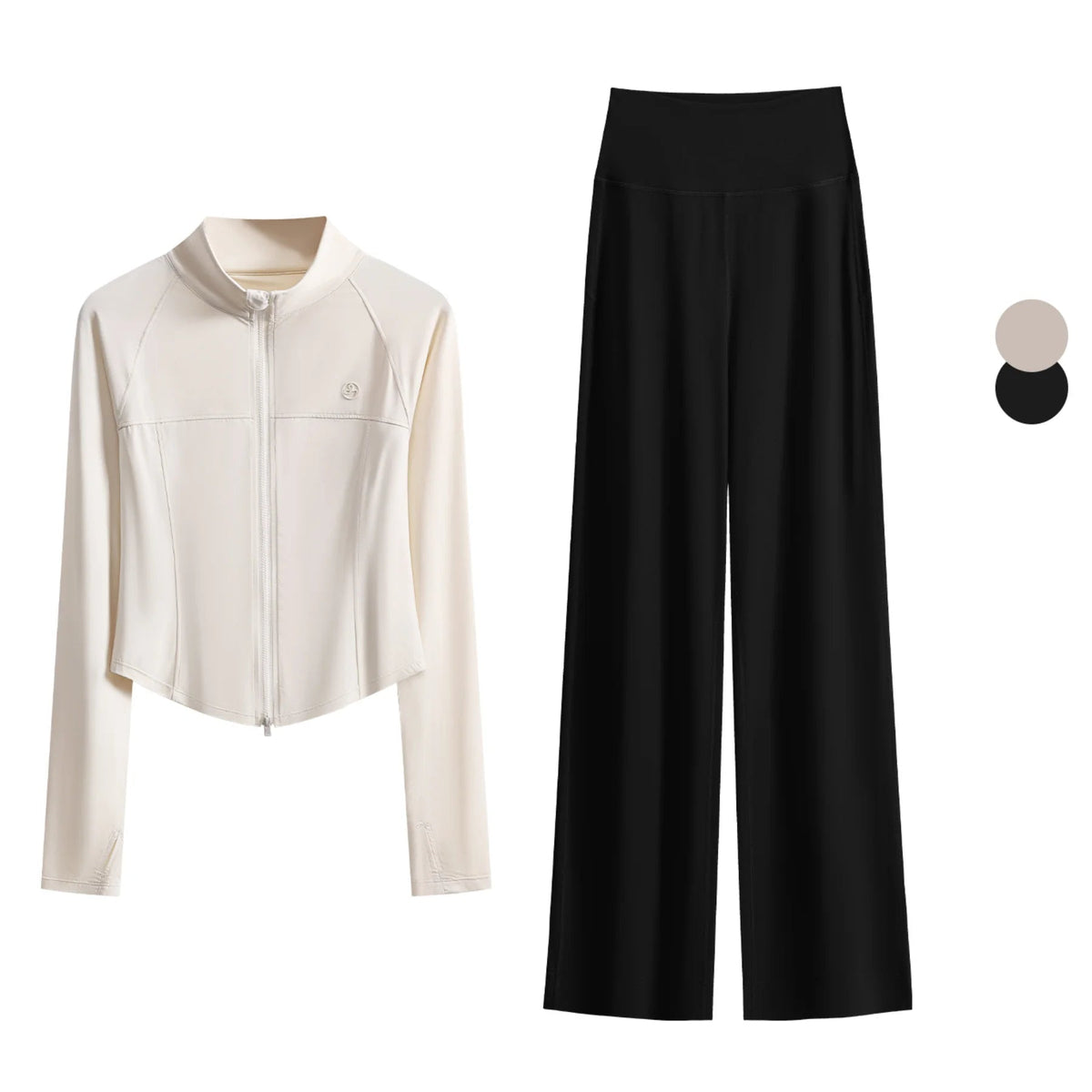 Duo Casual Sofisticado: Conjunto Versátil para Trânsito e Lazer