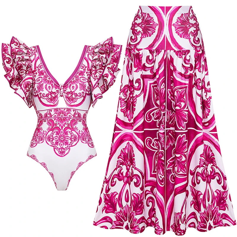 Conjunto de Maio e Saia Clássico - Designer Sofisticado