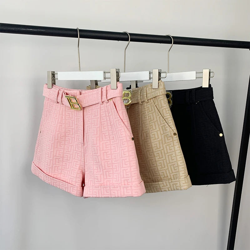 Shorts Alfaiataria com cinto B - Novidade