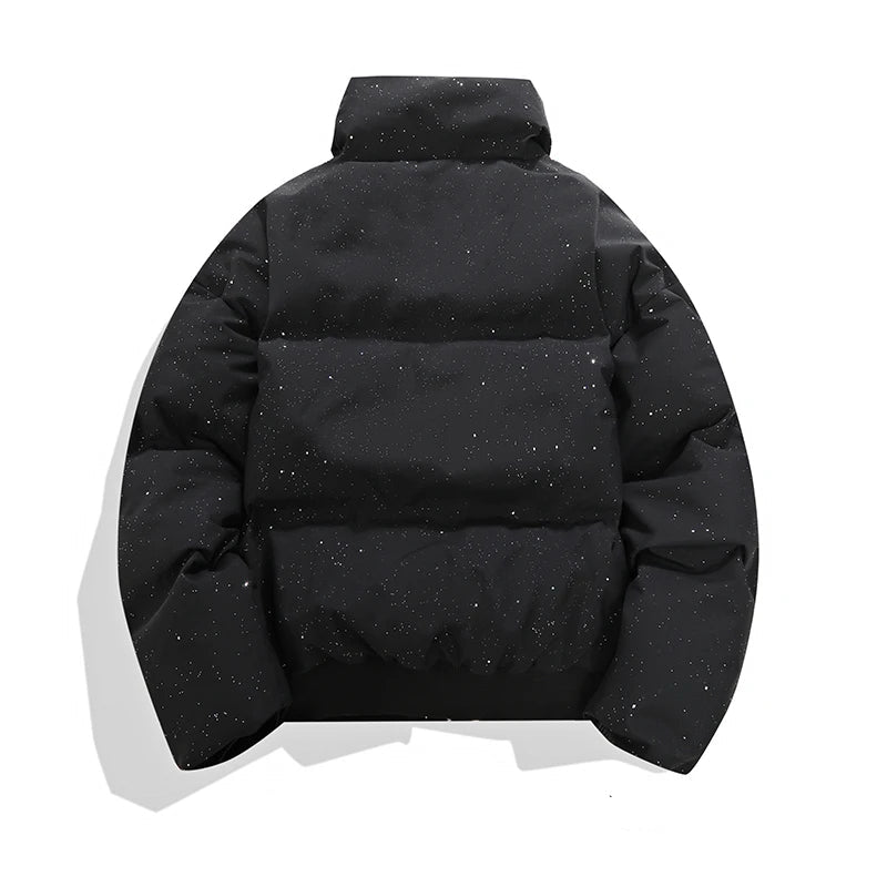 Jaqueta Puffer Espessa de Inverno – Design Urbano com Toque Vintage