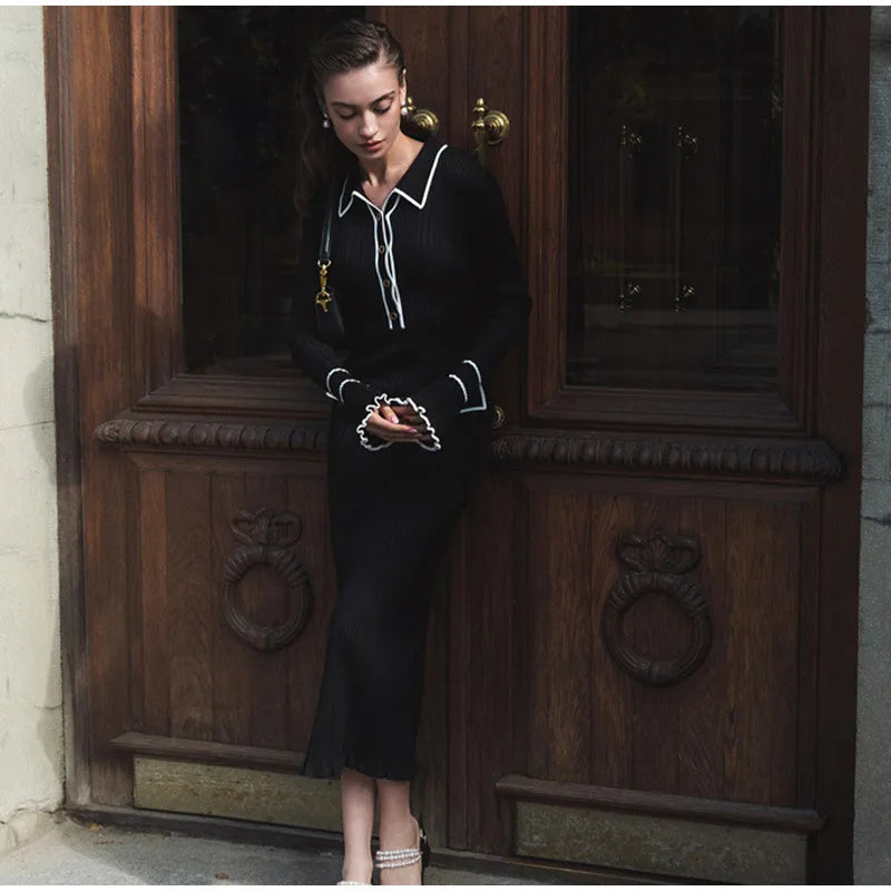 Vestido Tricô Detalhe manga - Novidade