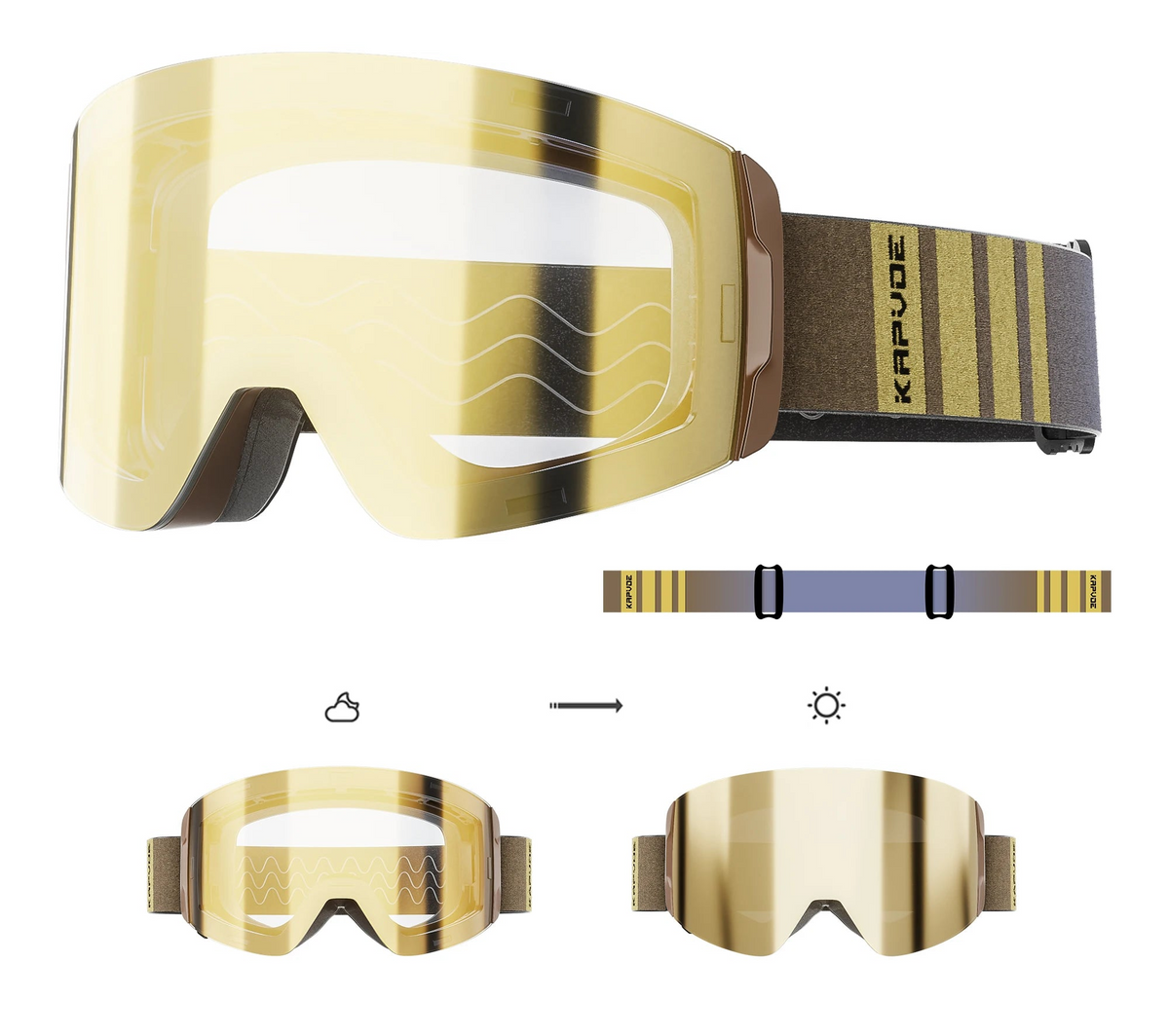 Óculos de Esqui com Proteção UV400 e Antiembaçante