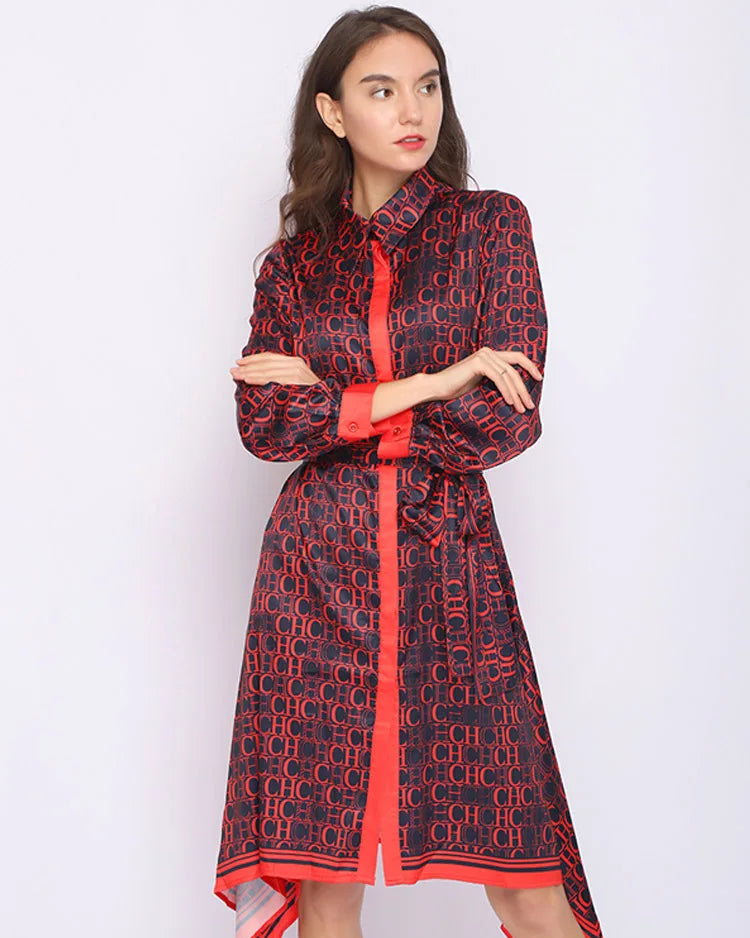 Vestido Estampa Lenço CHCH - Novidade