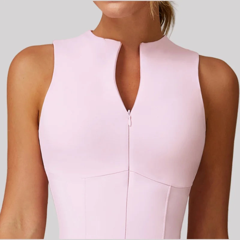 Vestido Esportivo com Saia Integrada – Conforto, Antiamassado e Secagem Rápida