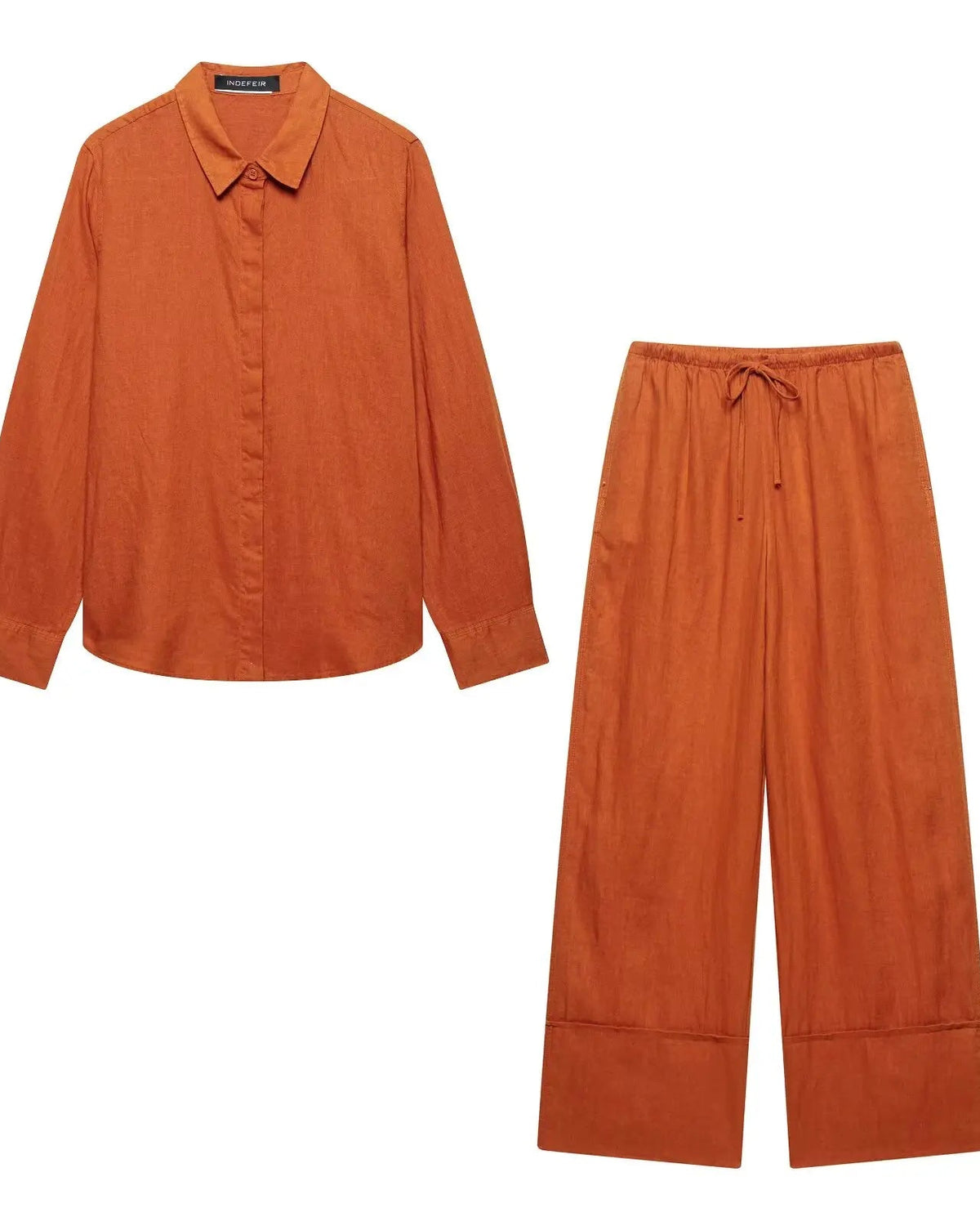 Conjunto Camisa e Calça Pantalona – Elegância e Conforto