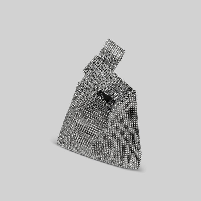 Bolsa de Mão Strass - Ouro/Prata