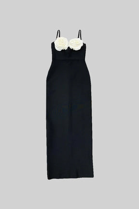 Vestido com Aplicação Flor 3D