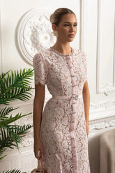 Vestido Longo de Renda Estilo Sereia – Elegância e Sofisticação em Cada Detalhe