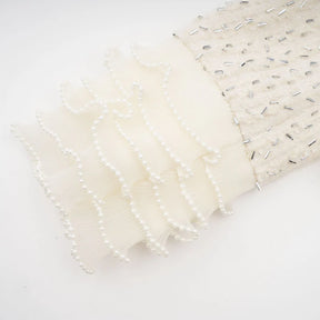 Casaco Curto de Luxo – Tweed, Pérolas e Pedrarias Acabamento  Alta Costura