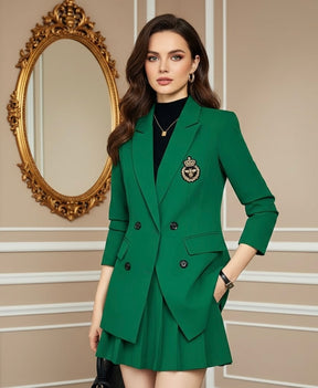 Conjunto Blazer e Saia plissada - Alfaiataria