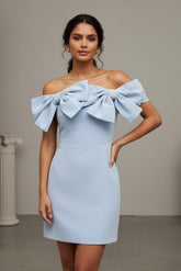 Vestido Curto com Detalhe Laço 3D – Elegância e Estilo em uma Peça Única