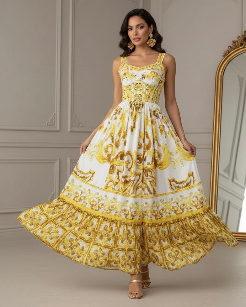 Vestido Estampa Dolce - Elegante