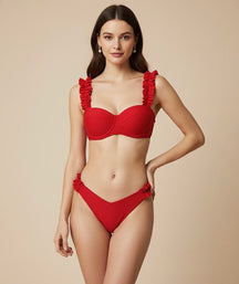 Biquini  Push Up - Detalhes Flores