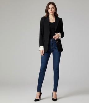 Blazer Botões Dourados com detalhe no Punho -  Elegância e sofisticação