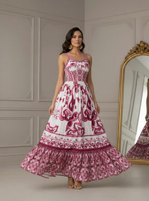 Vestido Estampa Dolce - Elegante