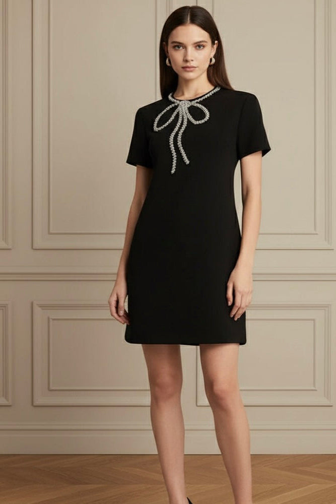 Vestido Bordado Cristal - elegante