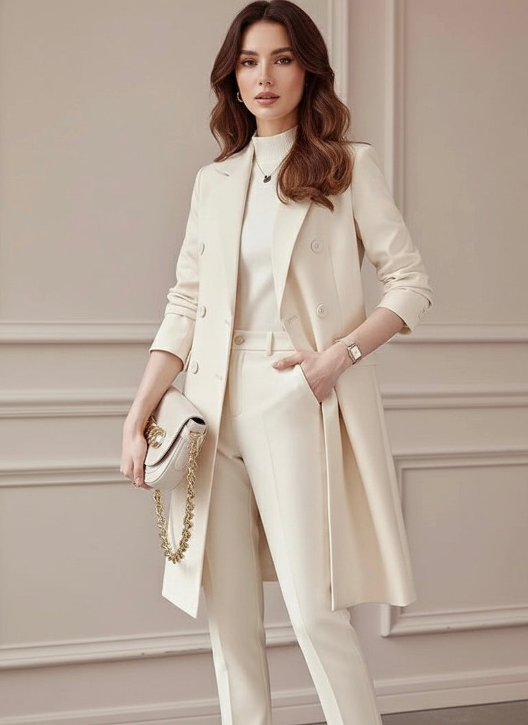 Conjunto Sobretudo Monaco  Alfaiataria Alta costura