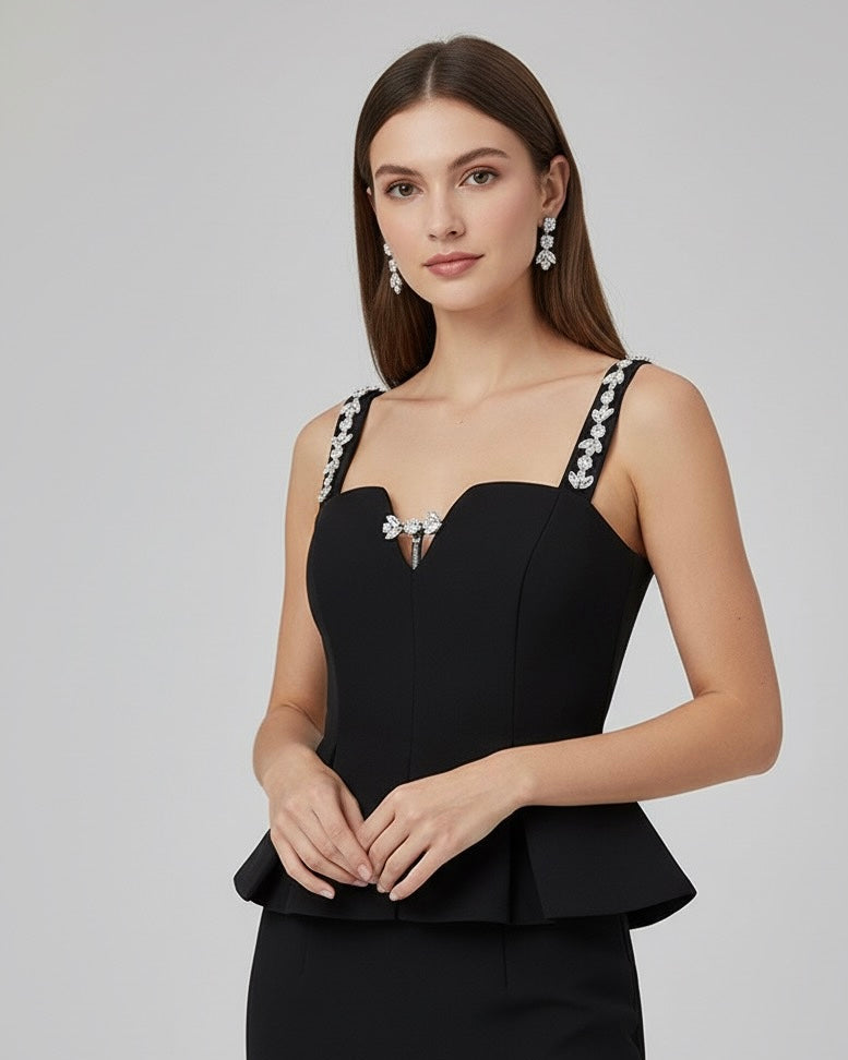 Regata Bordada Com cristais - Novidade