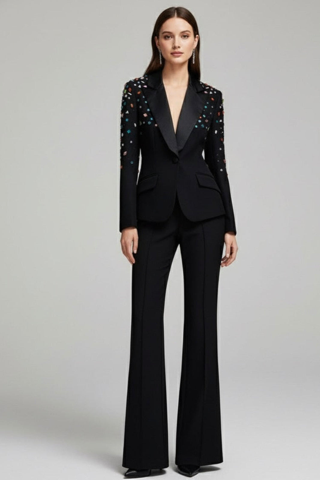 Blazer Bordado com cristais - Alta Costura