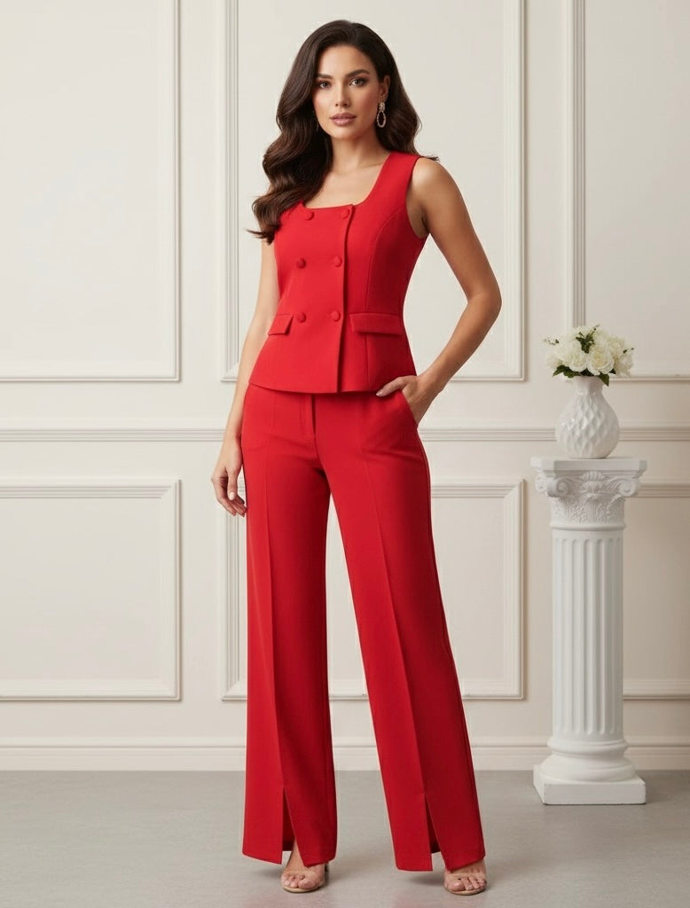 Conjunto Colete e calça alfaiataria