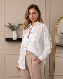 Camisa Com detalhes - Alta Moda