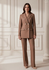 Conjunto elegante Blazer e calça alfaiataria