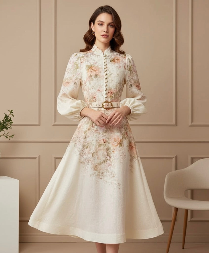 Vestido Luxo ALEMAiS 100% Linho puro