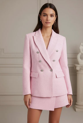 Conjunto Blazer e saia TWEED