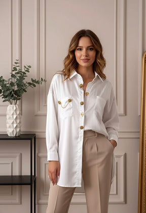 Camisa Com detalhes - Alta Moda