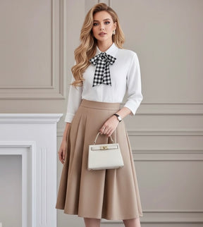 Conjunto saia e Camisa Alfaiataria Luxo