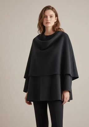 Casaco com Gola Assimétrica – Inverno com Estilo e Conforto