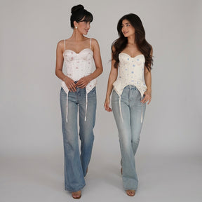Corset Escultural com Estampa Exclusiva e Ajuste de Cintura
