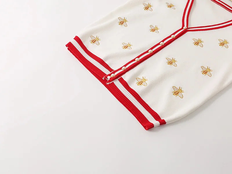 Cardigan Tricô Modal bordado