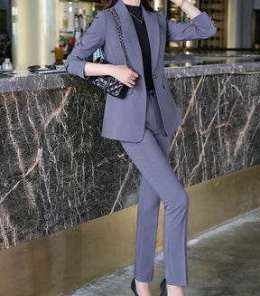 Conjunto Alfaiataria Blazer e Calça - com cinto