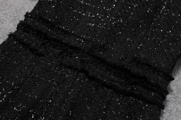 Vestido Tweed Sofisticado