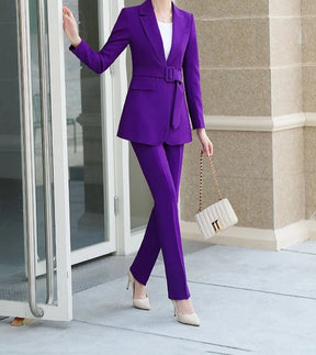 Conjunto Alfaiataria Blazer e Calça - com cinto