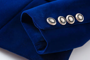 Blazer Veludo Com lapela em Cetim - Luxo