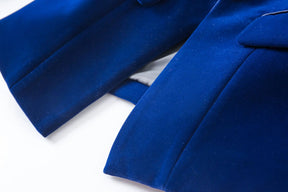 Blazer Veludo Com lapela em Cetim - Luxo