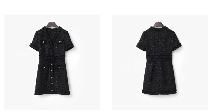 Vestido Tweed Sofisticado