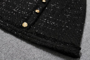 Vestido Tweed Sofisticado