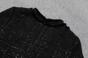 Vestido Tweed Sofisticado