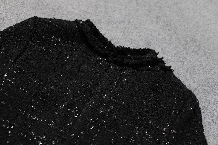 Vestido Tweed Sofisticado