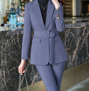 Conjunto Alfaiataria Blazer e Calça - com cinto