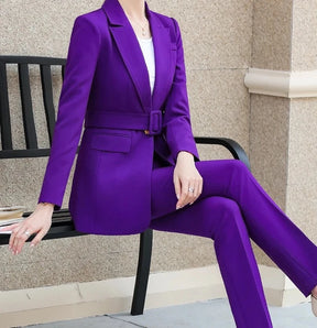 Conjunto Alfaiataria Blazer e Calça - com cinto