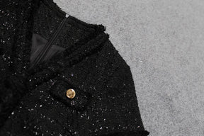 Vestido Tweed Sofisticado