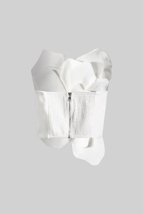 Corset com detalhes florais 3D